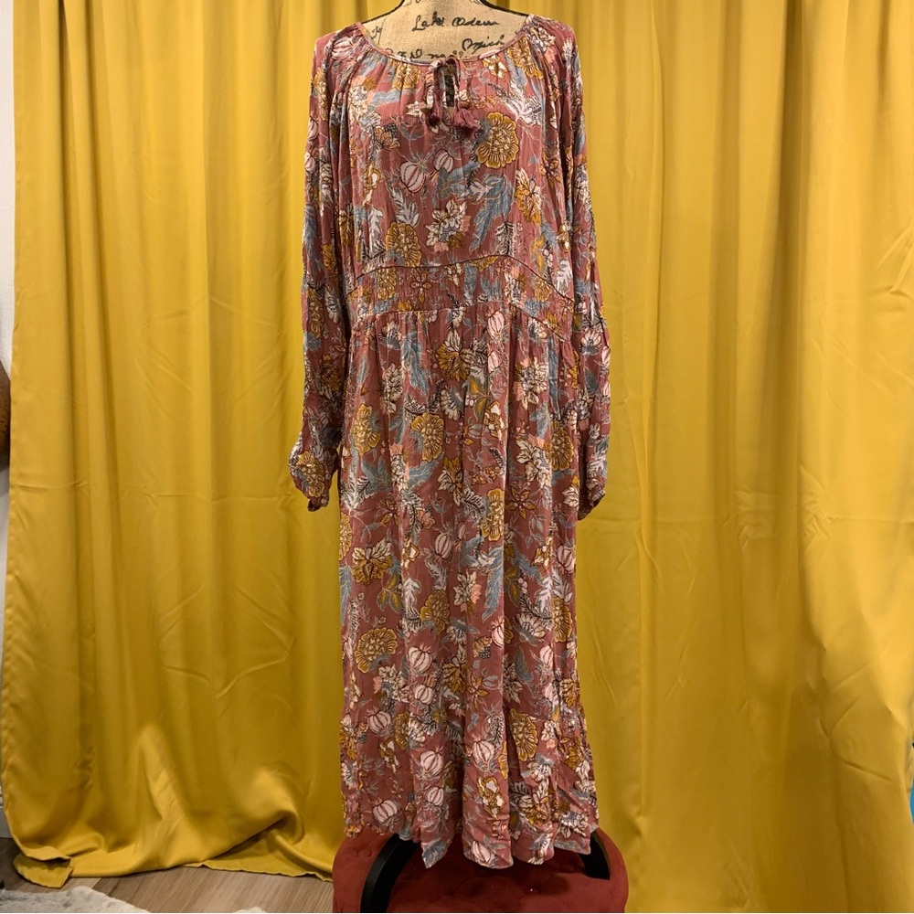 Vintage 70s Inspired Boho Maxi Dress